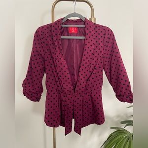 Polka dot blazer